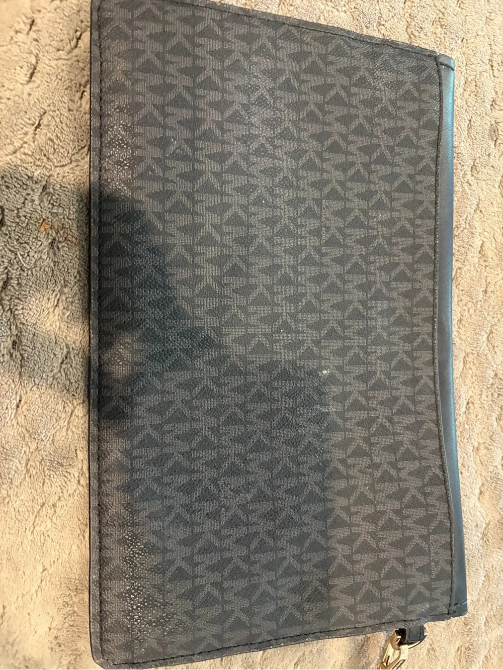 Michael Kors Black Logo Envelope Wristlet